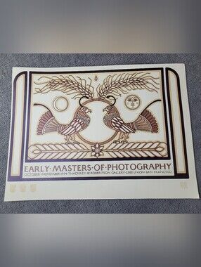 Vtg David Lance Goines Early Masters Of Photography Art Print Poster 15x11 1974
